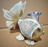 Fan Tail Gold Fish Statue