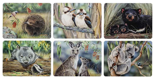 Placemats Fauna of Australia 6pk