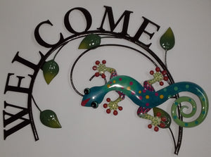 Gecko Welcome Plaque