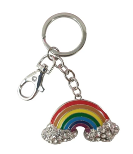 Keyring - Rainbow Colourful Metal Uplifting