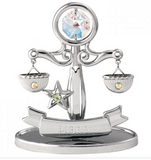 Zodiac Statuette Silver, Asstd Crystocraft