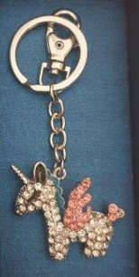 Keyring - Unicorn with Pink Wings