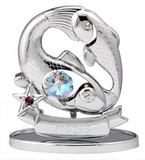 Zodiac Statuette Silver, Asstd Crystocraft