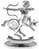 Zodiac Statuette Silver, Asstd Crystocraft