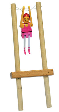 Wooden Acrobats, assorted designs